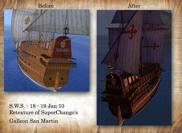 Galleon San Martin Retexture