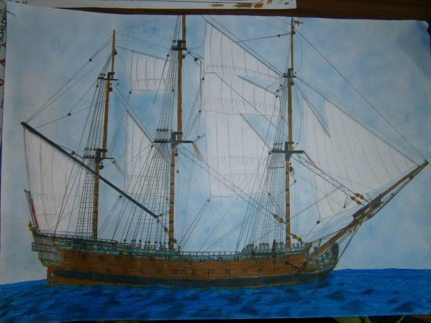 HMS Bellona drawing