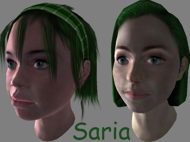 Saria's Face - Child & Adult