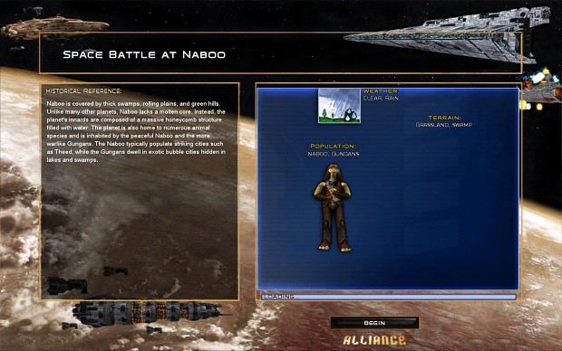 Skirmiss battle at Naboo