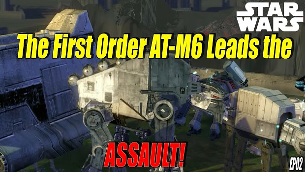 The First Order AT-M6 leads the assault!