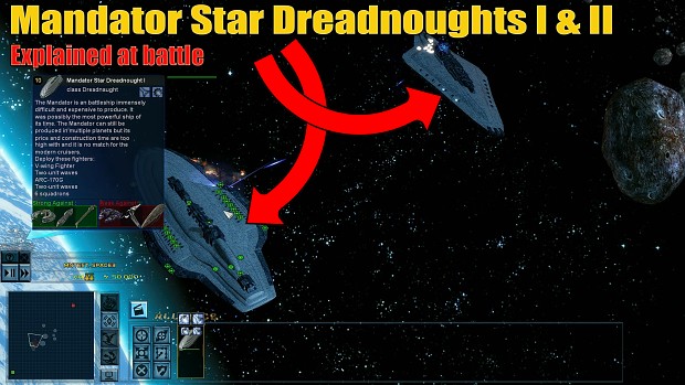 Star Wars Mandator class Star Dreadnought I & II explained at battle