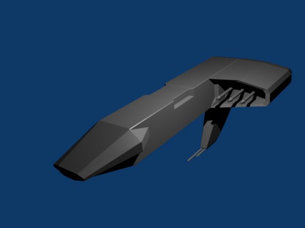 Railgun frigate (with forming front section)
