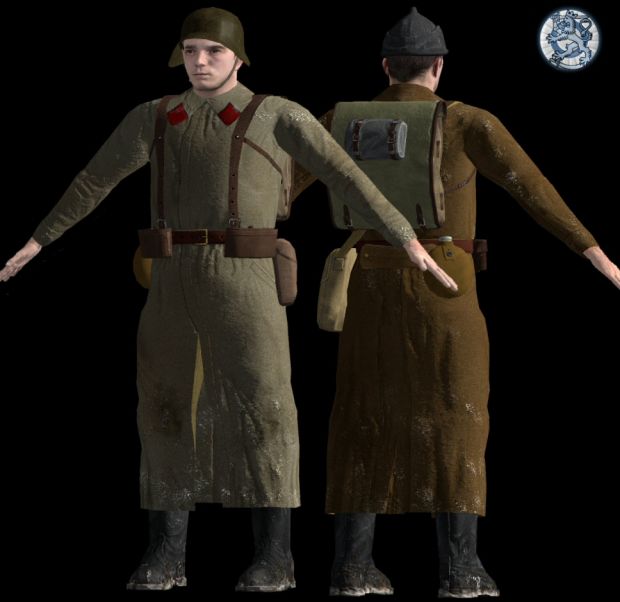 Soviet greatcoat soldier