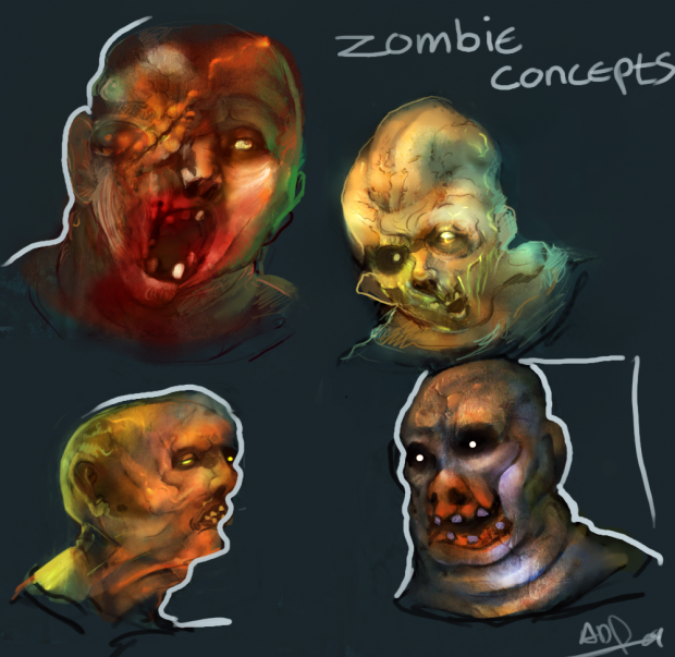 Zombie Head Concept