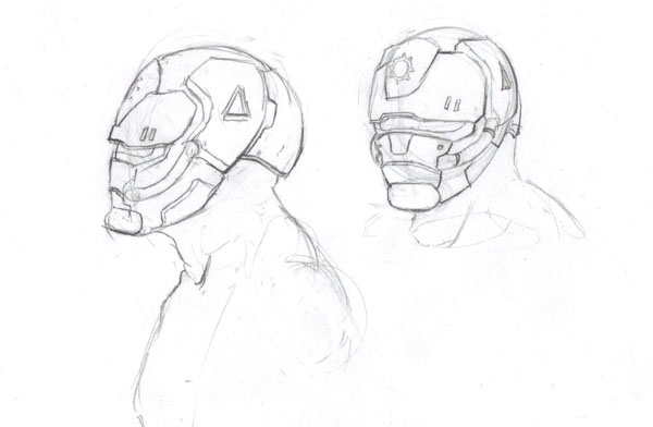 initial helmet concept for john