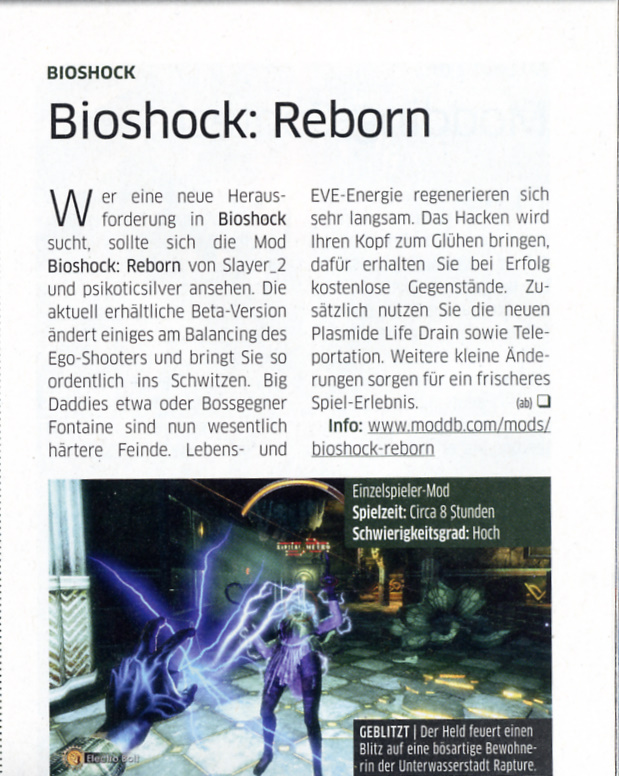 PC Action Blurb on BioShock Reborn