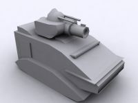 Medium Tank Clay Render