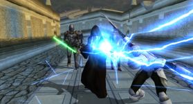 Kreia using Force Lightning