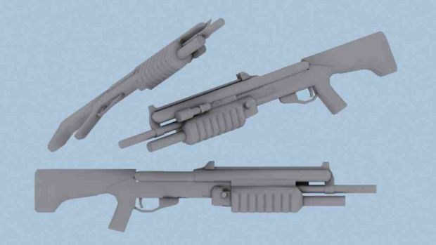 M90 Shotgun Model WIP