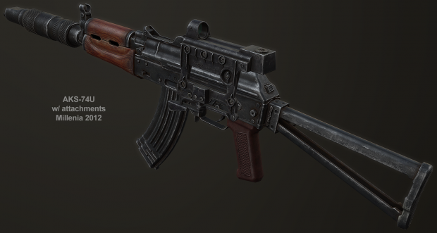 AKS-74U w/ attachments