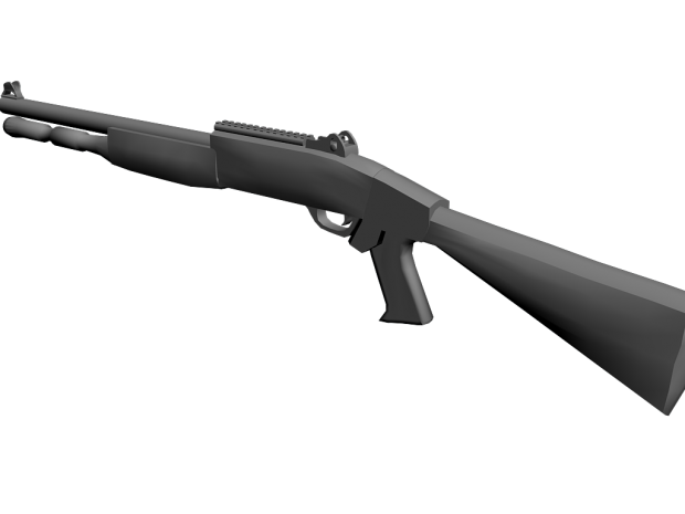 Benelli M4: Shaded Render