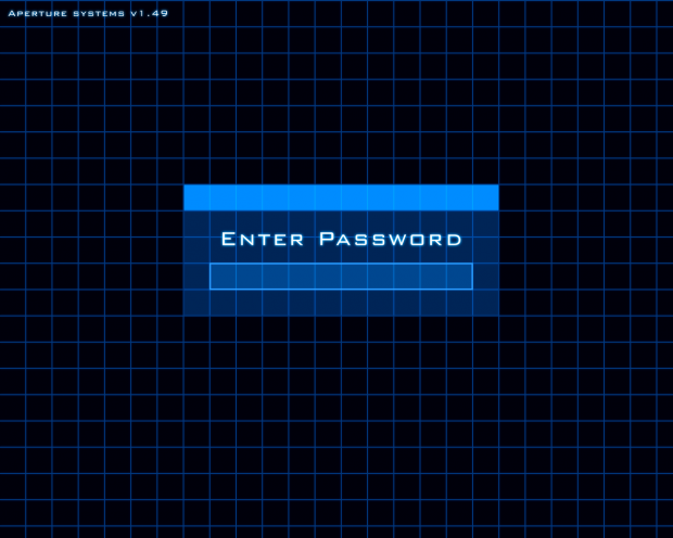 Aperture Systems enter password...