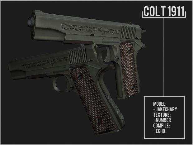 Colt Pistol Render