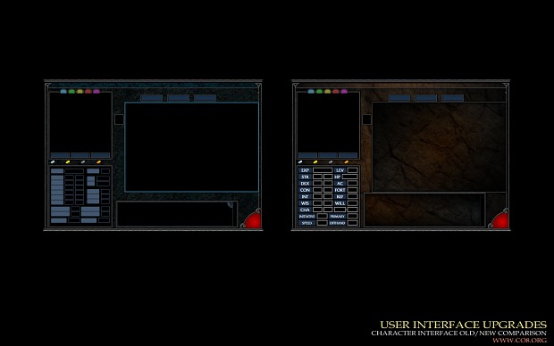 User Interface Upgrades - Character Interface