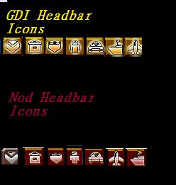 New GDI & Nod Headbar Icons
