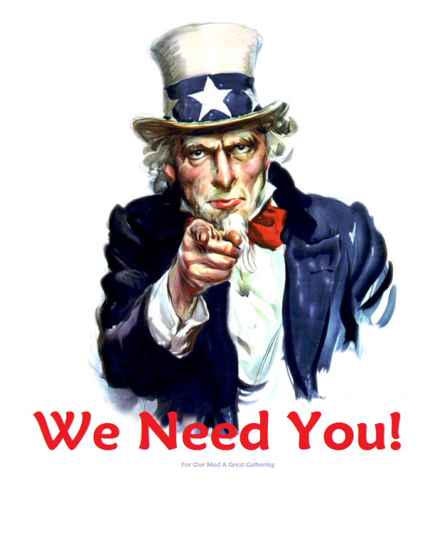 We need you