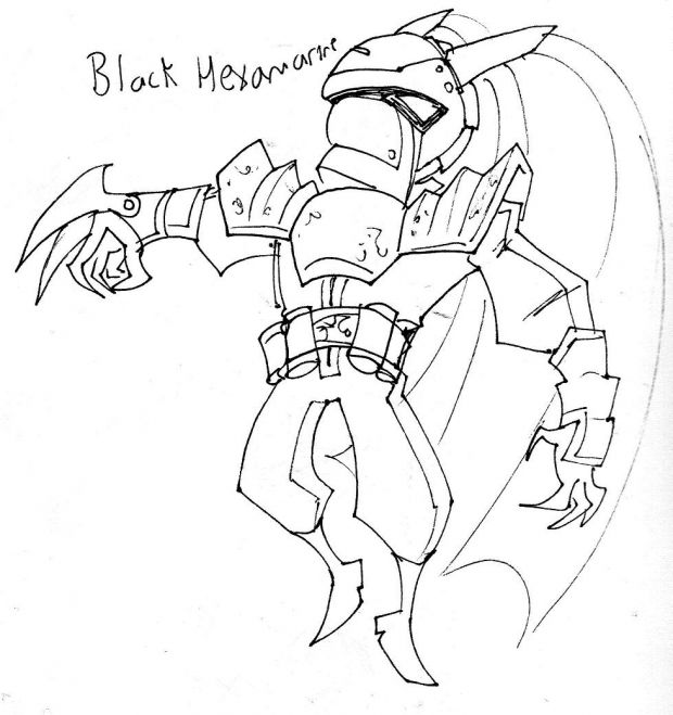 Black "Midnight" Hexamarine