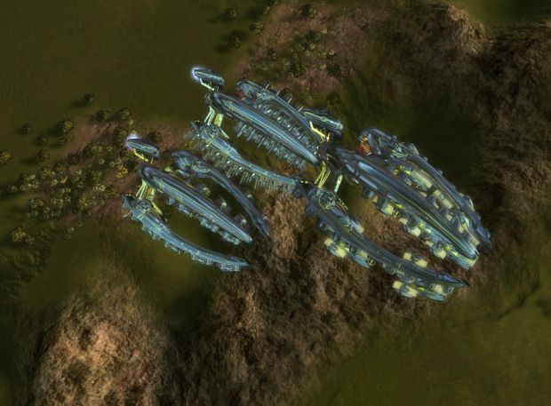 Three Seraphim Tech 3 drop ships with cargo