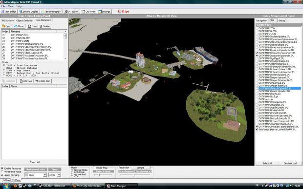 3D view of  the Island with Moo