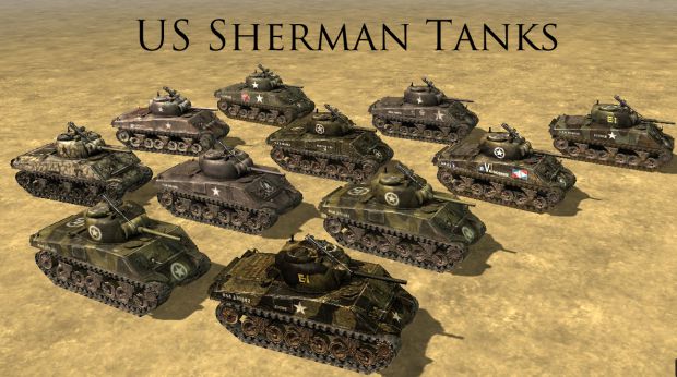 US Sherman Tanks
