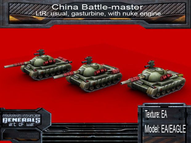 China Battle-master Tanks