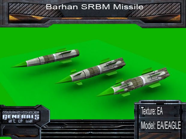 GLA Barhan SRBM Missiles
