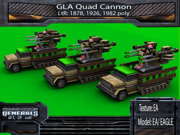 GLA Quad Cannon Redesign image - Art Of War mod for C&C: Generals Zero ...