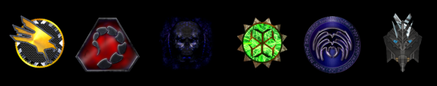 All six faction icons