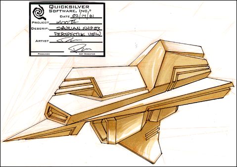 Saurian Ship Concept Art