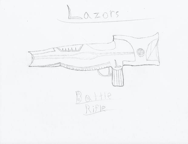 Battle Rifle Concept Drawing