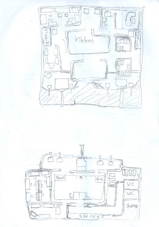 The Crossfire Overview Sketches 2nd flr