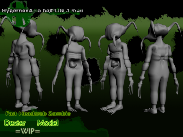 Fast Headcrab Zombie - with Headcrab - Model v0.7