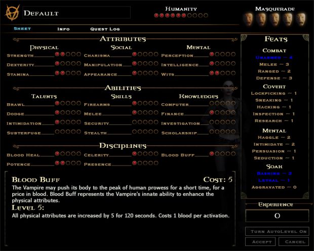 Enhanced Character Sheet