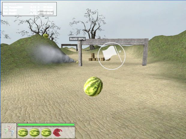 Gameplay screenshot with bots