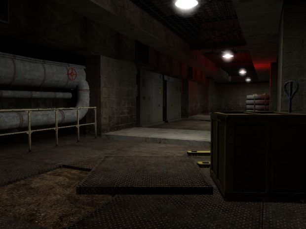 Small hallway in warehouse updated