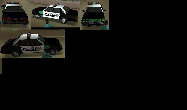 Re-Texturing Police Car Color In Progress