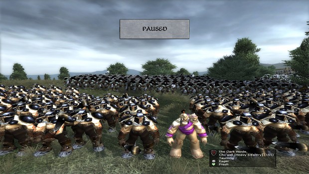 Dark Horde Hero Cho'gal and Heavy Ogre Infantry!