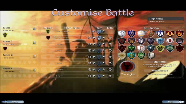 The Vrykul symbols in the custom battle menu!
