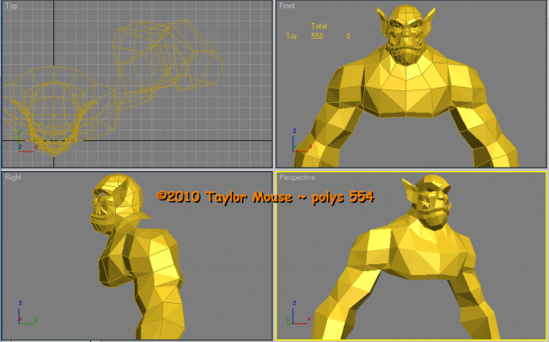 Taylor_Mouse: Orc base mesh (WIP)