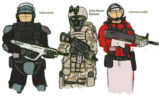 Nationalist, Commonwealth, 22nd Recon uniforms
