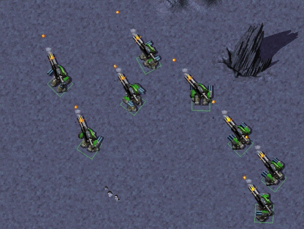 Beta 6.2 screenshot: Arm Peacemakers firing