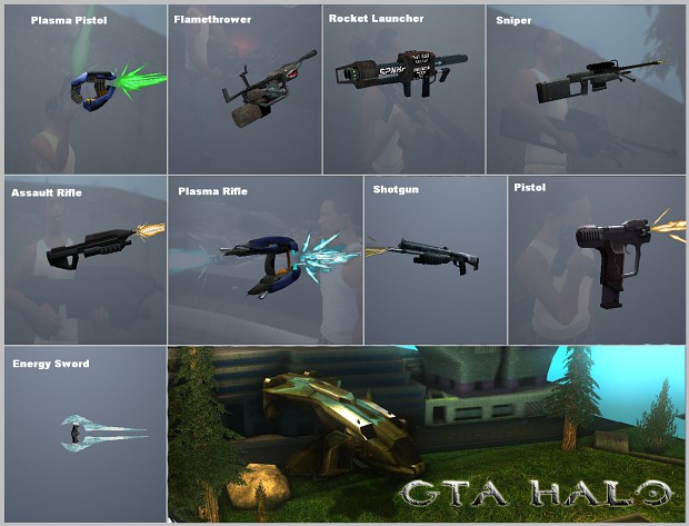 GTA Halo Weapons Preview 1
