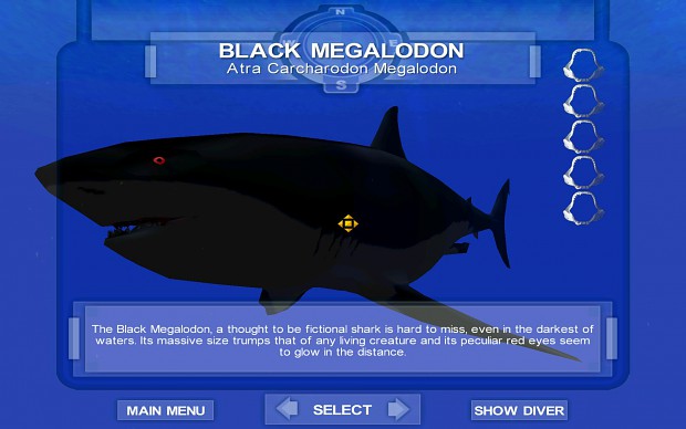 Black Megalodon in Sharkopedia
