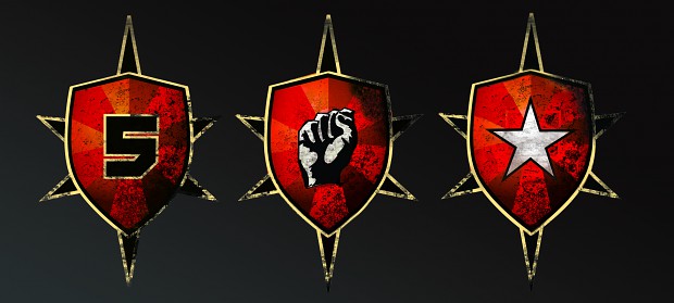 Red Union Badges