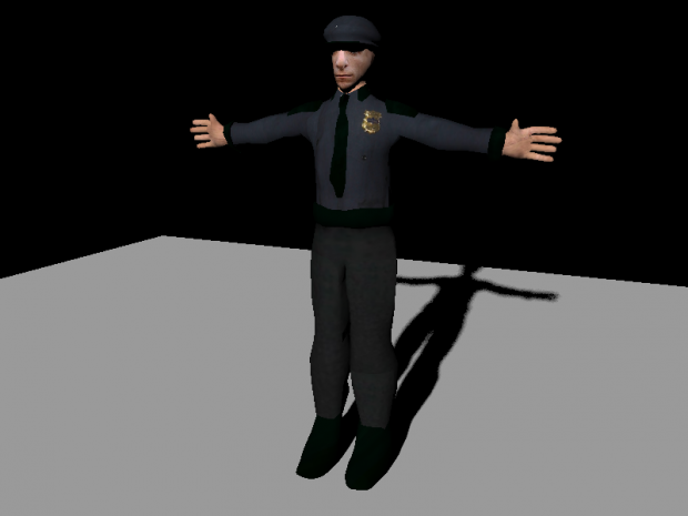 Police Officer textured WIP