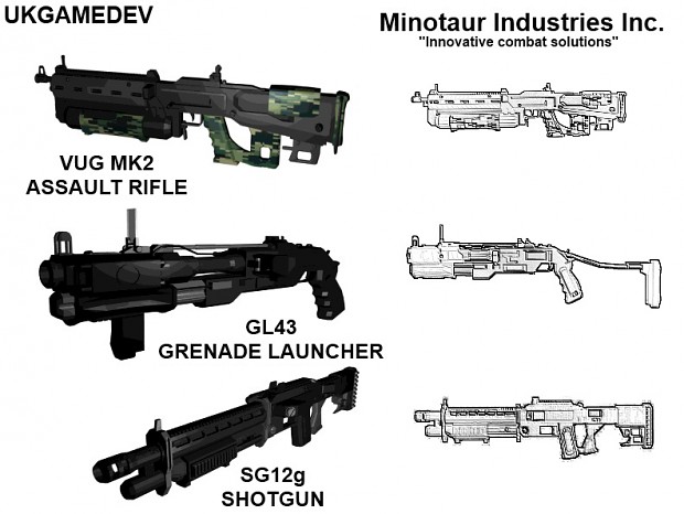 Minotaur Weapons updated