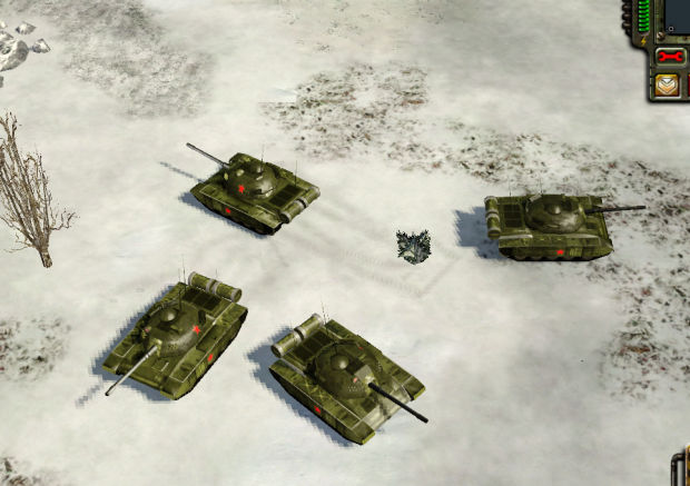 Soviet heavy tank in game.