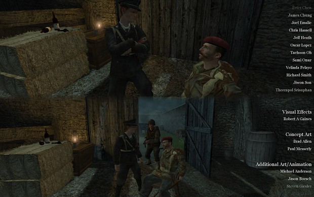 CoD2 Back2Fronts patch 1.1 - credits mission