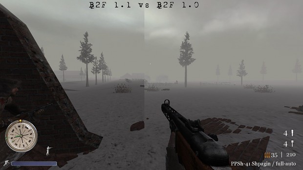 CoD2 Back2Fronts patch 1.1 - Leningrad fog